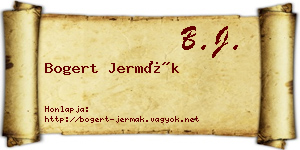 Bogert Jermák névjegykártya